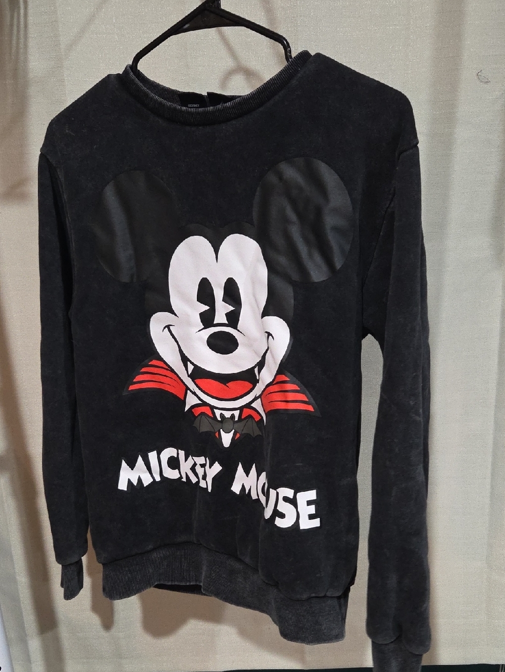 Disney Mickey Mouse Black Graphic Sweatshirt for Women